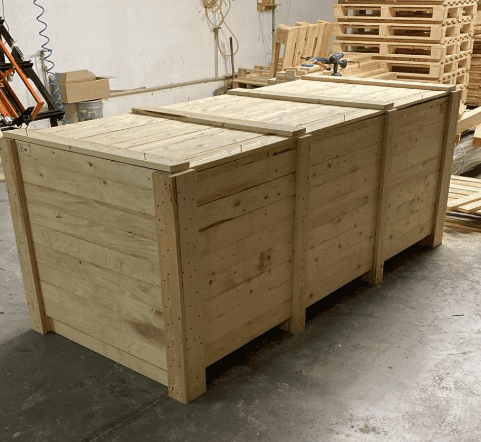 Seaworthy box in the warehouse