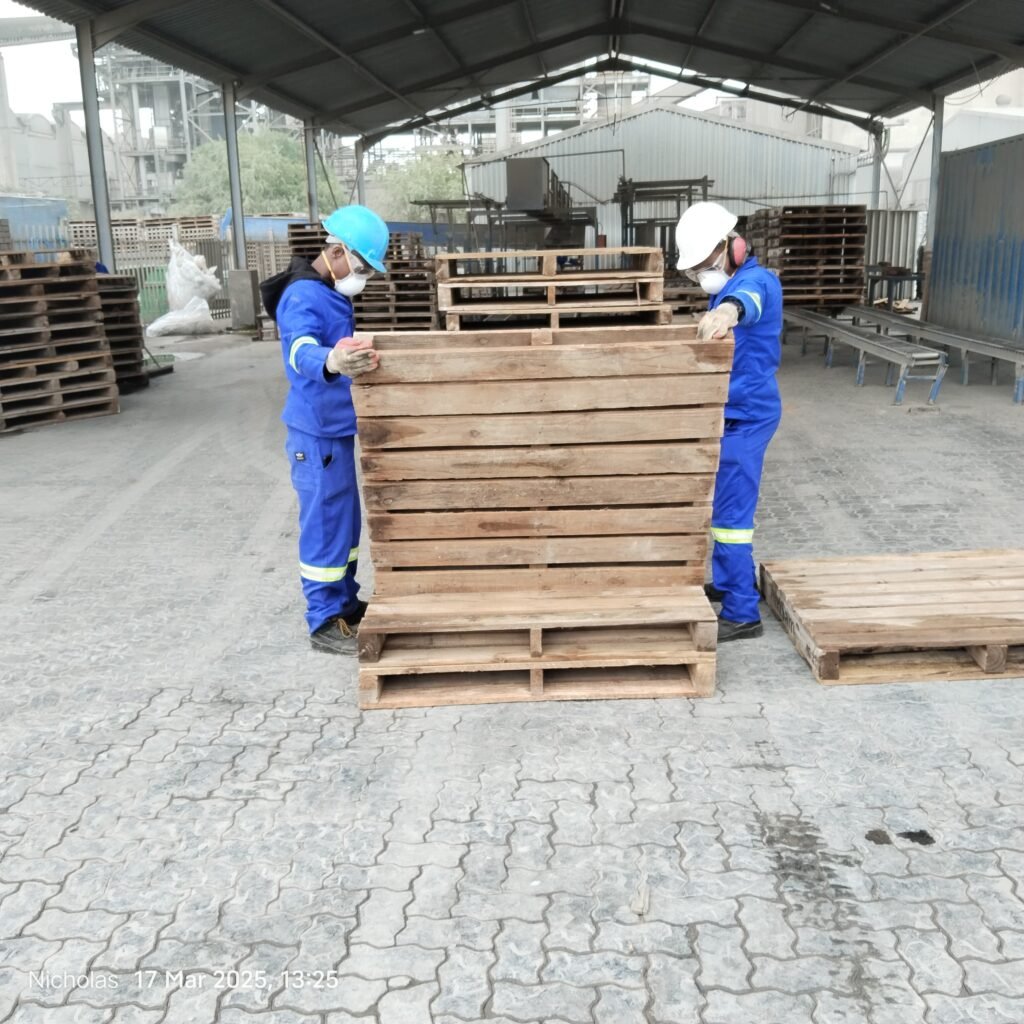 staff sorting pallets 2