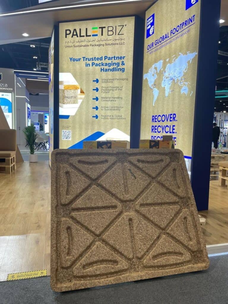 compressed pallet as display product